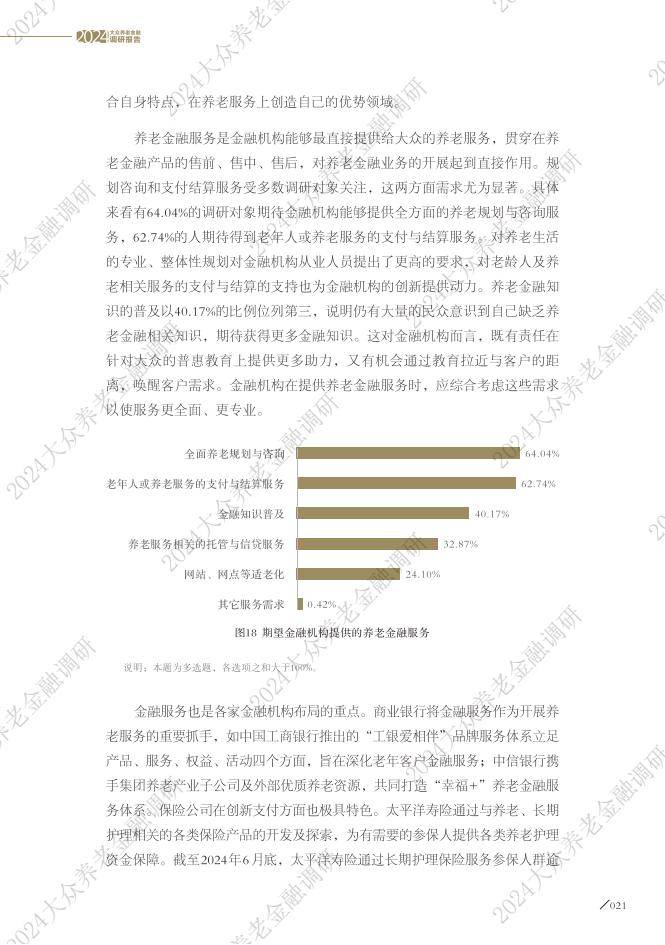 大众养老金融调研报告